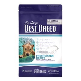 Dr. Gary's Best Breed Freshwater Recipe Slow-Cooked in USA [Natural Dry Dog Food for All Breeds and Sizes] - 4lbs.