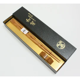 Yakusugi Premium Japanese Chopsticks with Rest, 1 Pair of Chopsticks, Twist Type, 9.1 inches (23 cm) Chopstick