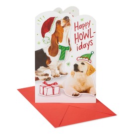 American Greetings Dog Christmas Card (Happy Howl-idays!)