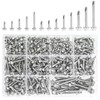 HELIFOUNER 320 Pieces #8#10#14 Hex Washer Head Self Drilling Sheet