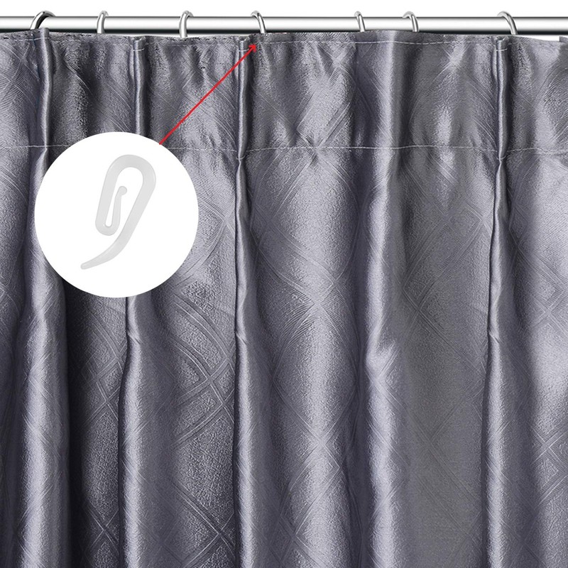 White Plastic Curtain Hooks for Door Curtain,Window Curtain,Curtain Header Tape