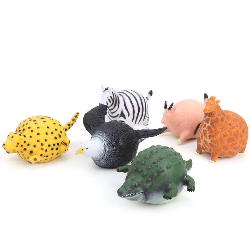 Mini Animal Model Toys Set Pressure Relieve Learning Simulation Big