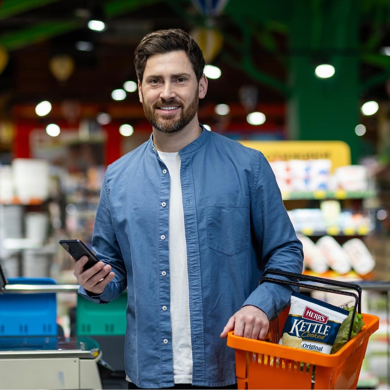 Herr's Original Kettle Chips, 8 Ounce (Pack of 12 Bags)