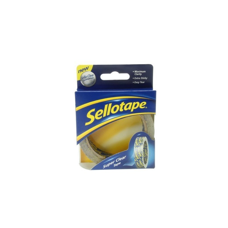 Sellotape Set of 6 Clever Dispensers with Six Rolls of