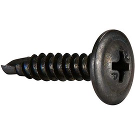 Shorpioen 100-Pack #8-18 x 1 Phillips Modified Truss Self Drilling Screw Black Phosphate BC-0816KPMB