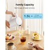 COMFEE' Electric Kettle and Tea Kettle, 1.5L Double Wall, Stainless