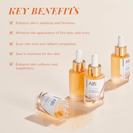 ANAI RUI Squalane + Vitamina E Aceite hidratante de rosa mosqueta para cara, cabello, piel y uñas, hidrata reduce cicatrices y estrías, arrugas para u