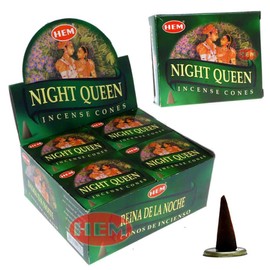 HEM Incense Night Queen Cone Type 1 Case (1 box of 10 tablets x 12 boxes)