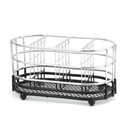 Apollo Chr Dip Cutlery Caddy Black, Multi-Colour, 20x10.5x10.7