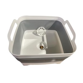 Southern Homewares Collapsible Sink With Drain, Space-Saving, Lightweight, Compact & Durable, Foldable Sink, Perfect for Home and Travel