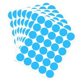 Yeachlaing 1" Round Colored Dot Stickers Labels,1320 Pack,Blue