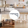 esahpss 2 Pack 8IN Folding Shelf Brackets,White Heavy Duty Matte