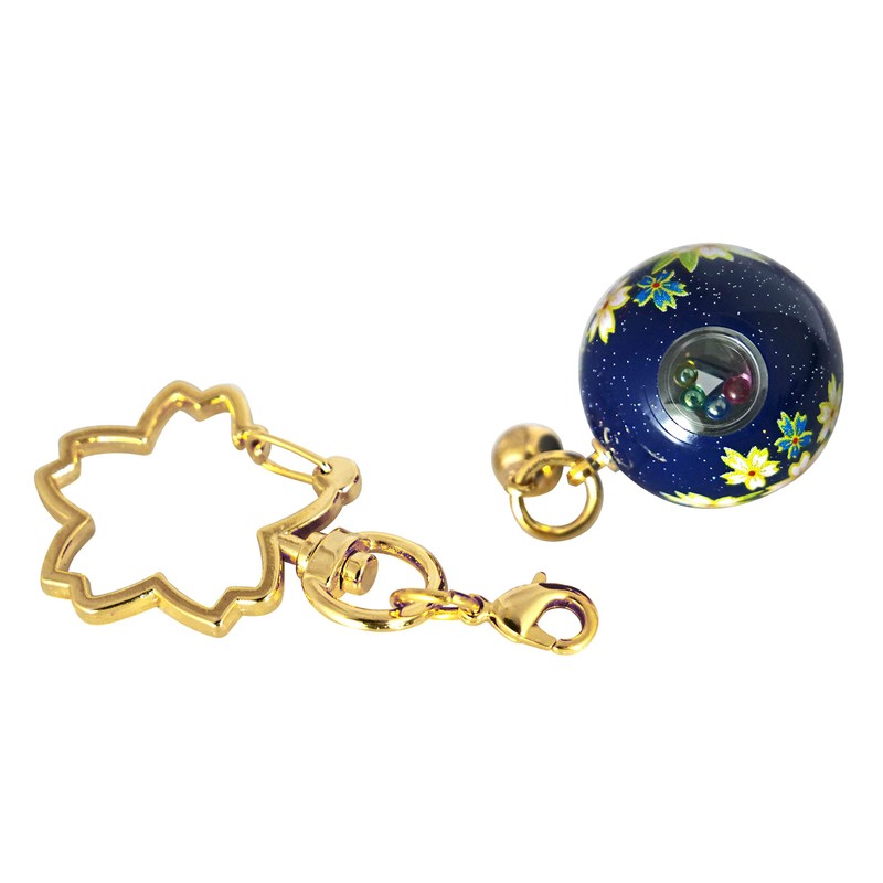 Zoon Kaleidoscope Cherry Blossom Key Chain, Japanese Pattern, Made in