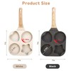 Nonstick Frying Pan, 4-Cup Divided Egg Pan with Anti-scald Handle,