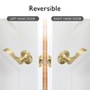 Design House 728899 Springdale Door Handle in Satin Gold, Single