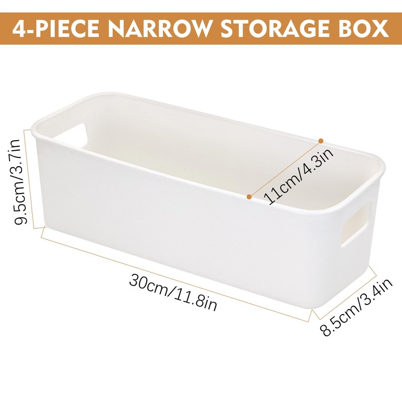 LYLIDIA Pack of 4 Storage Box Organiser Box Container 30