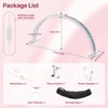 Wolliran Half Moon Light for Nail Desk 29 inch, Foldable