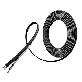 BNTECHGO 22 Gauge Silicone Ribbon Cable Flexible 3P Black 10 ft Flat Cable 22 AWG Stranded Tinned Copper Wire