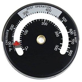 Fire Stove Pipe Magnetic Thermometer Gauge