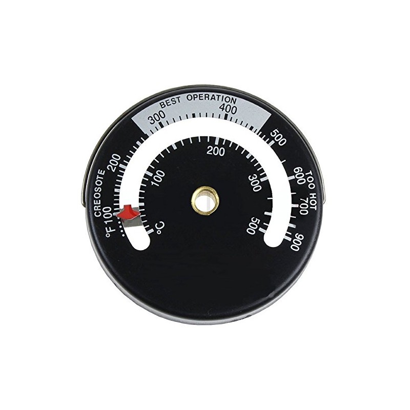 Fire Stove Pipe Magnetic Thermometer Gauge