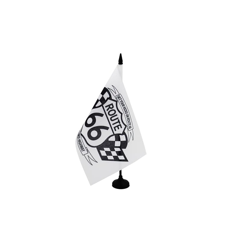 AZ FLAG Route 66 Black and White Table Flag 21