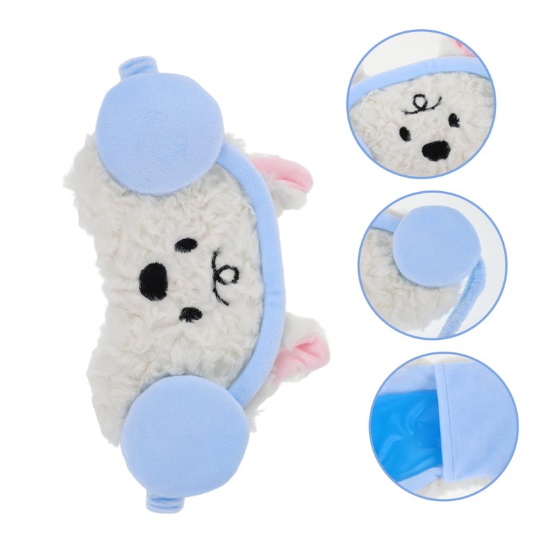 Baluue Cute Cartoon Sleeping Eye Mask for Women Breathable Blindfold