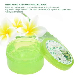 300 g Organic Aloe Vera Gel, Moisturising Face Damaged Skin, Relieves Acne Scars and Redness, Dry Bearing Bock for and Rough Sunburned Skin