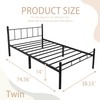 Kinshionroyal 14 Inch Twin Size Bed Frame No Box Spring