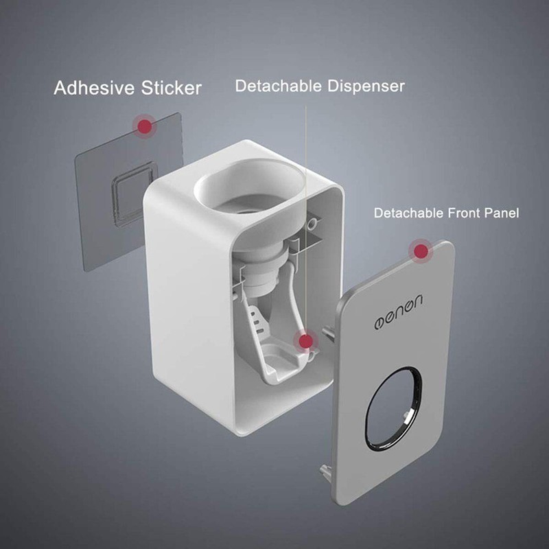 MHTECH wall-mounted toothpaste dispenser Automatic Squeezer Toothpaste Dispenser-Waterproof and dust