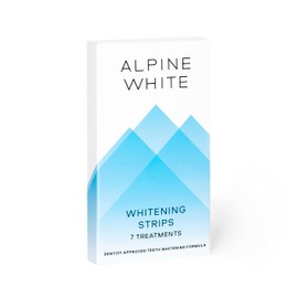 ALPINE WHITE Whitening Strips for Visibly Whiter Teeth in Just 3 Days - Professional Dental Bleaching, Developed and Tested by Dentists and Dental Experts, 7 Applications (14 x Bleaching Strips)