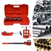 Ratchet Pipe Threader Kit, Ratcheting Pipe Threading Tool Set, Manual