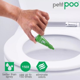 Petit Poo - Natural Toilet Odor Drops Eliminator Deodorizer (Apple Wood)