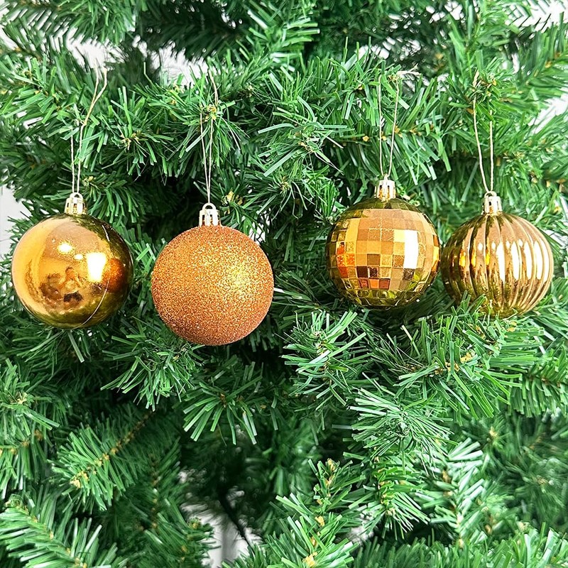 24 Pieces 60mm Christmas Tree Baubles, Christmas Balls Decoration Christmas