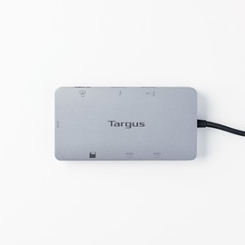 Targus USB-C Docking Station, Dual HDMI 4K Monitor Display Ports, Gigabit Ethernet, Micro SD, 2x USB 3.0 with 100W Power Delivery - Silver (DOCK423EU)