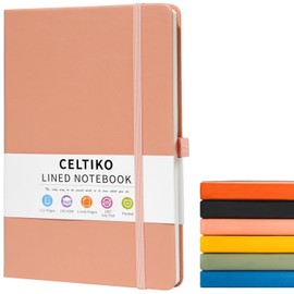 Bullet Dotted Journal Notebook for Women & Men, 192 Pages Dot Grid Notebook for Writing Note Taking Work, 100 GSM Thick Paper Hardcover Leather Journal - Medium 8" x 5.7"