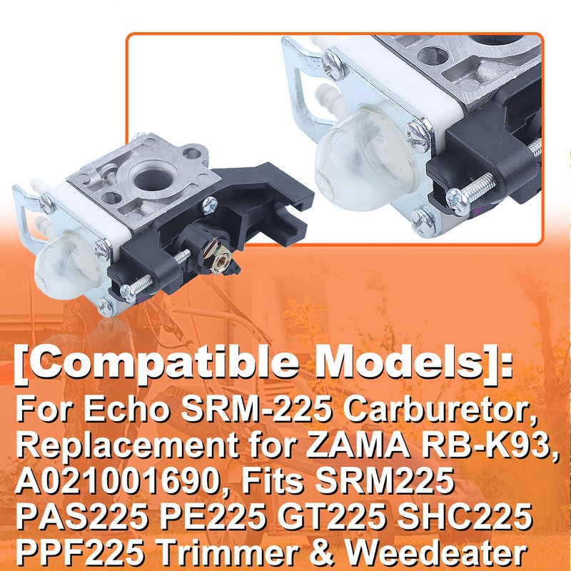 Mtanlo For Echo SRM-225 Carburetor, Replacement for ZAMA RB-K93, A021001690,