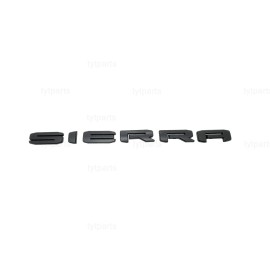GMC 2019 - 2025 Matte BLACK GMC SIERRA LETTER Replacement EMBLEM 1500 2500HD 3500HD
