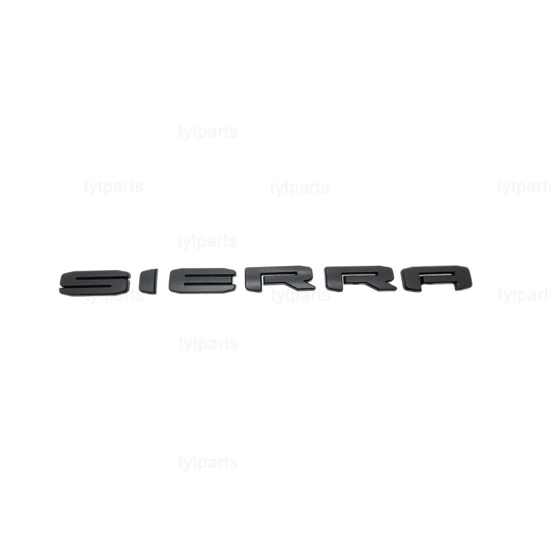 GMC 2019 - 2025 Matte BLACK GMC SIERRA LETTER Replacement