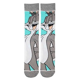 Grand Clothing Outlet Men's Looney Tunes Bugs Bunny Socks Light Blue