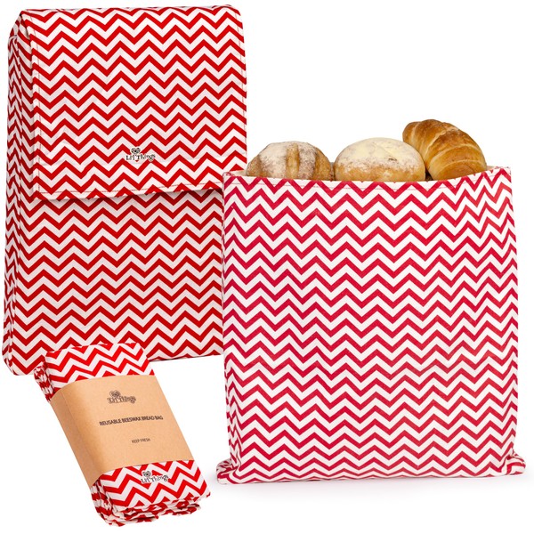 Li'l Things Eco-friendly Reusable Beeswax Bread bags | Set of