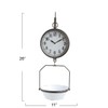 Creative Co-Op White Decorative Reproduction Scale Wall Clock