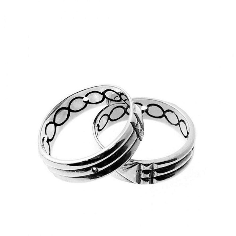 Silver Ring 925m Atlante 6mm Unisex Width, 925 m silver