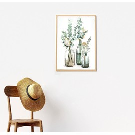 Paint by Number for Adults. DIY Acrylic Painting Kit for Kids and Adults Beginner Flowers – 16” x 20”with 3 Brushes and Bright Colors