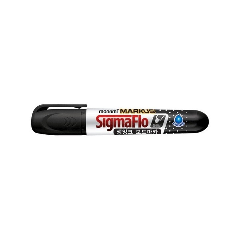 (Qubridge) Monami Sigma Flo Fresh Ink Board Marker 220 Black