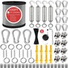 AFences 1/8" Wire Rope,Turnbuckles for Cables Wire, 304 Stainless Steel