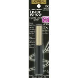 L'Oreal Paris Lineur Intense Brush Tip Liquid Eyeliner, Carbon Black, 0.24 fl; oz.