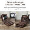 Contacts Leather Jewelry Box Travel Jewelry Storage Organizer for Men