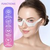 Gafas de terapia de luz roja para ojeras, dispositivo de