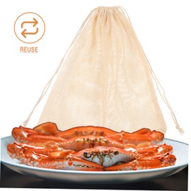 LABRIMP 4 Pack Seafood Boil Bags Pot Bag Set Cotton Thread Easy to Use for Cooking Shrimp Crab Mussels Lightweight and Compact