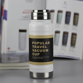 Water Bottle, 1 Liter, Stainless Steel Bottle, Cold Retention, 33.8 fl oz (1000 ml), 20.6 fl oz (600 ml), Vacuum Double Wall Construction, Direct Drinking, Wide Mouth, Camping Sports Bottle, Drink